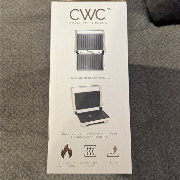 CWC (Cook With Color) Panini Press NIB - Picture 3 of 3